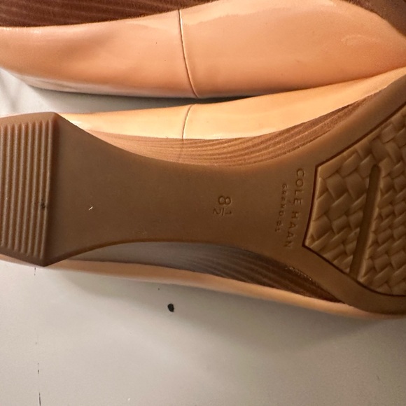 Cole Haan grand OS nude patent wedge heels 8.5 - Picture 4 of 5
